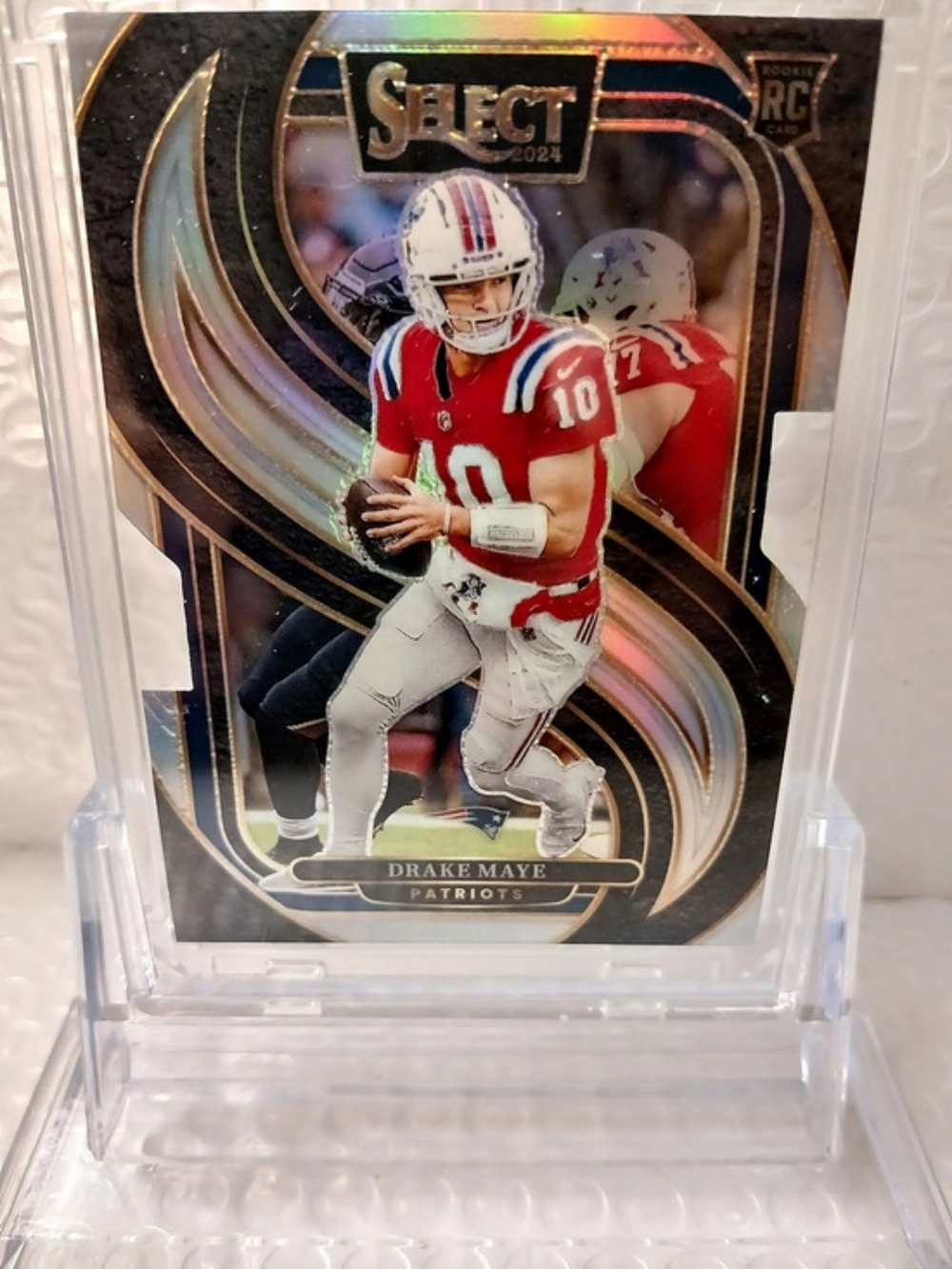 Panini 2024 Panini Select Drake Maye (RC) SILVER DIE CUT